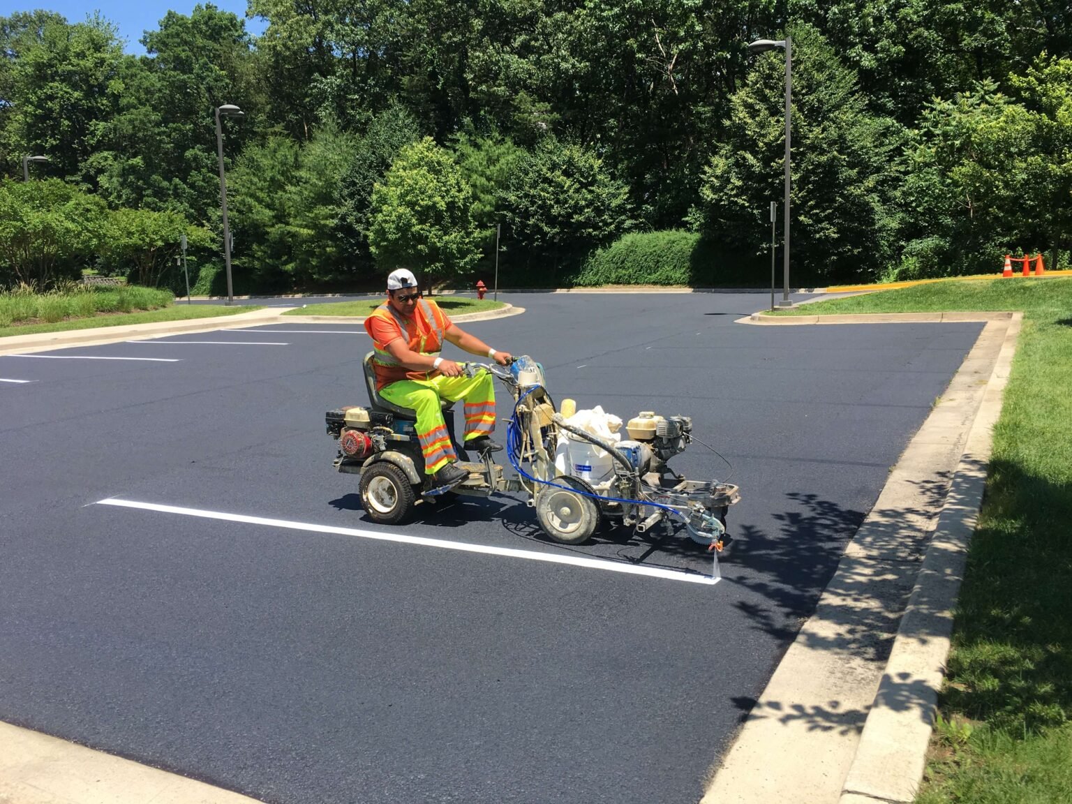 Charlotte NC Parking Lot Striping Line Painting